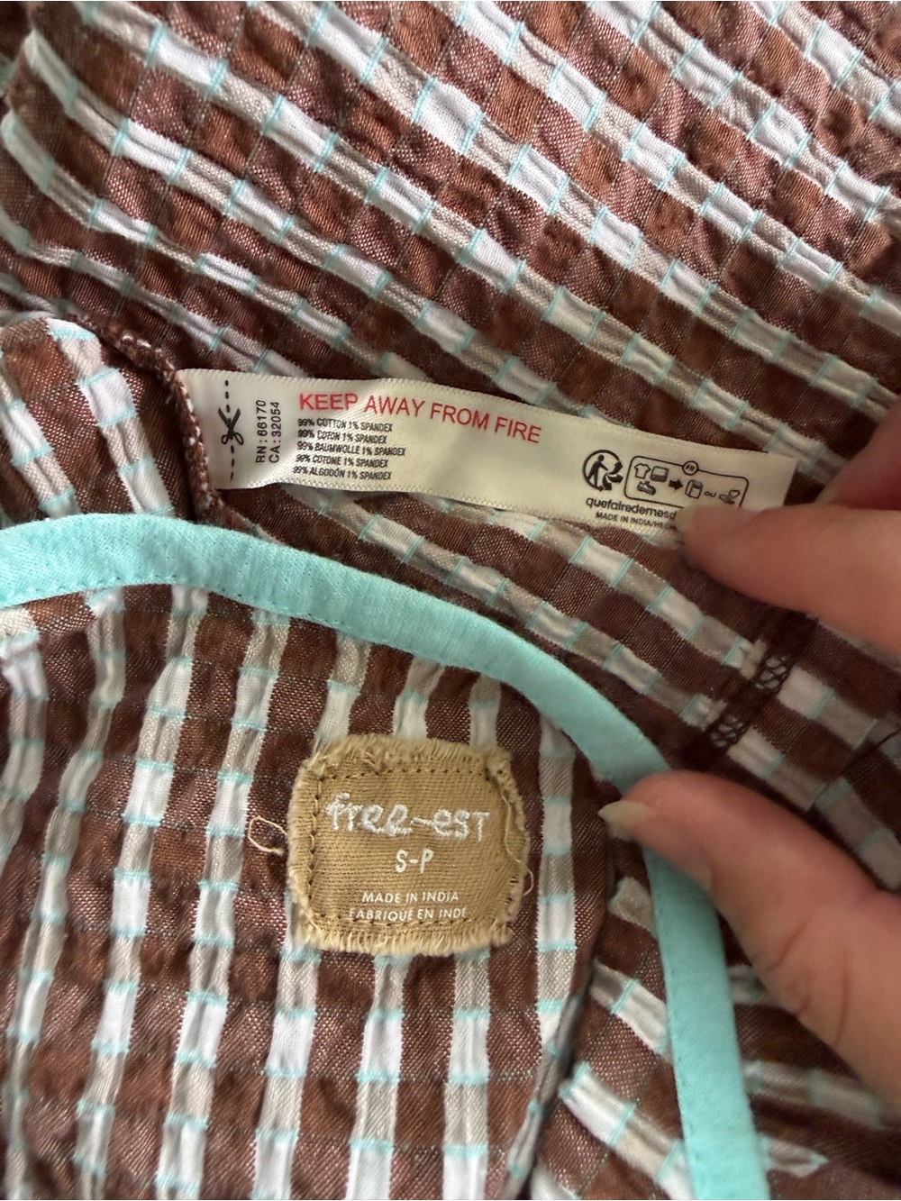 NWT Free People Berry Pickin' Plaid Mini Dress - Picture 5 of 8